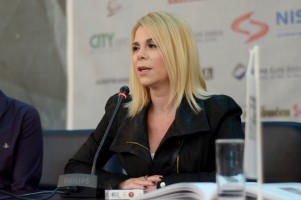 Mila Elegović, actress in "Zagreb kapucino"