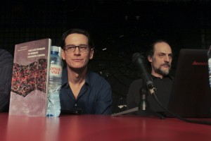 Autori knjige "Izgubljeni svetovi Srpske fantastike" Dragan Jovičević i Jovan Ristić